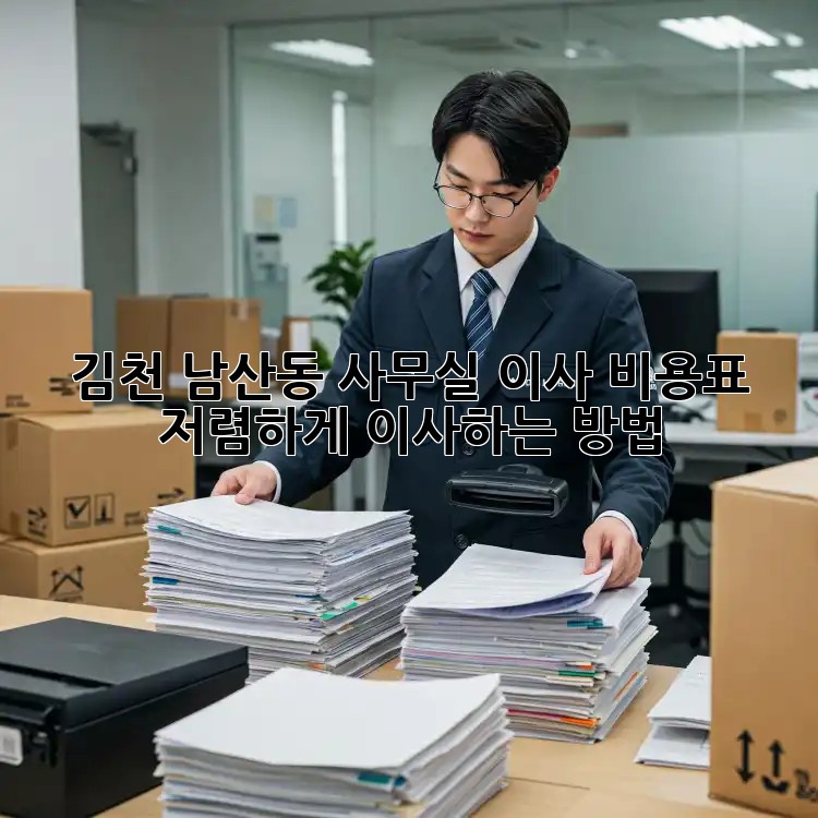 김천 남산동 사무실 이사 비용표: 저렴하게 이사하는 방법