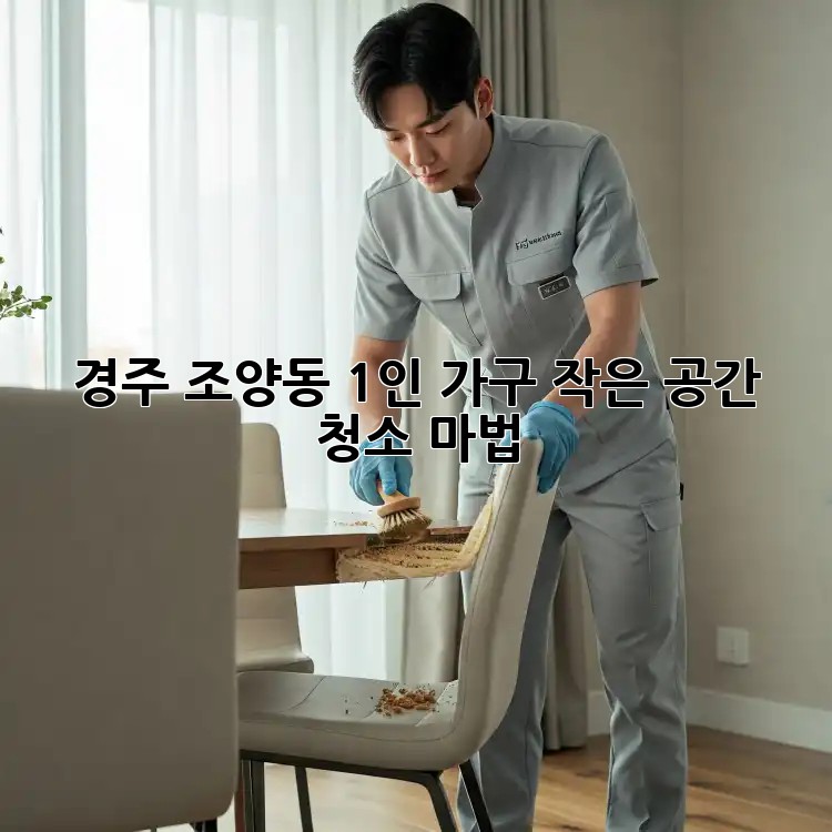 경주 조양동 1인 가구, 작은 공간 청소 마법!