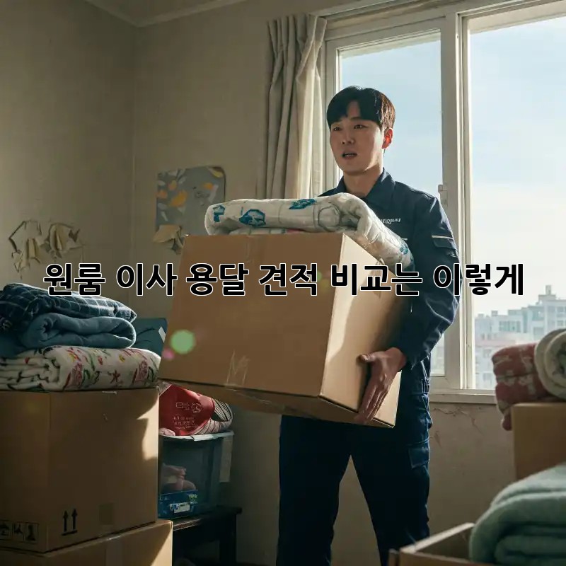 원룸 이사, 용달 견적 비교는 이렇게!