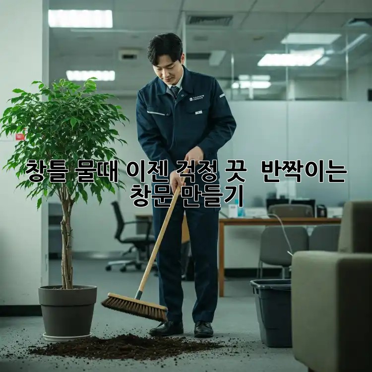 창틀 물때, 이젠 걱정 끗! ✨ 반짝이는 창문 만들기