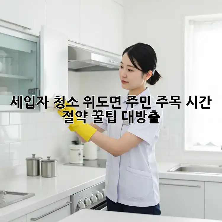 세입자 청소🧹 위도면 주민 주목! 시간 절약 꿀팁 대방출✨