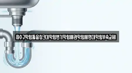 하수구막힘뚫음싱크대막힘변기막힘배관막힘세면대막힘부속교체